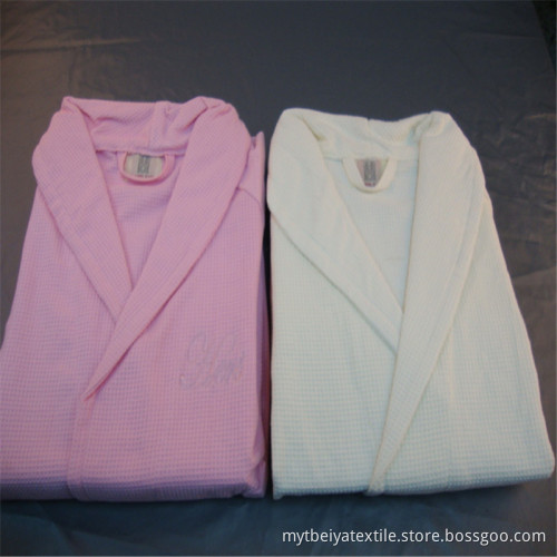 100% Cotton Comfortable Wholesale Bathrobe Waffle
